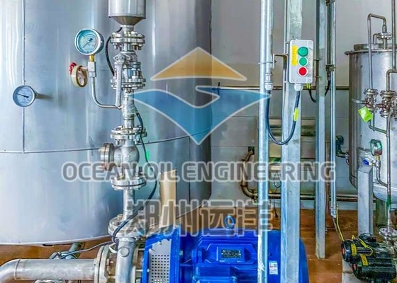 Esterleştirme Prosesi Biyodizel Üretim Hattı 380V, PLC Kontrollü Yağ Asidi Damıtma