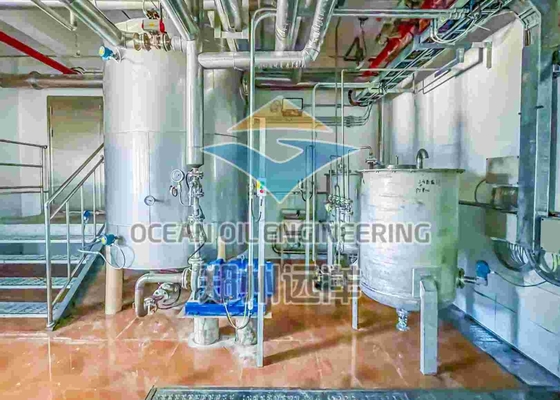 Özelleştirilmiş ISO9001 İşleme için 50/60 Hz Elektrikli Yemeklik Yağ Rafinerisi Tesisi