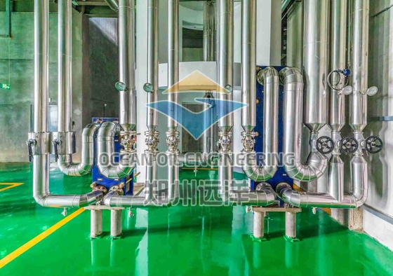 Yüksek Petrol Üretimi Verimliliği Fraksiyon Tesisi ve Enerji Tasarrufu 3 metre nozel yüksekliği ile