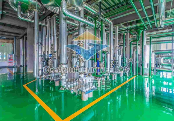 Çevreye Dostu Yiyebilir Yağ için Deodorizing Bölümü Kimyasal Rafine İşlemi