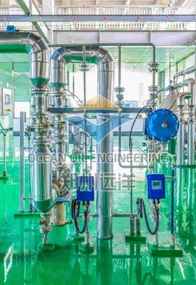 Sıcaklık 200C Fraksiyon Tesisi API 650 0.3MPa basınçlı Palm Yağı için