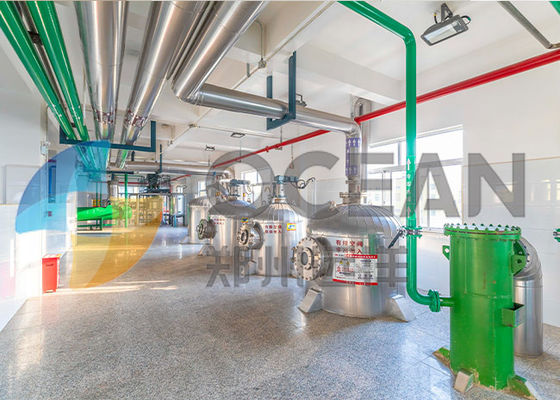 Patentli Teknoloji 30-1500TPD Yemeklik Yağ Arıtma Ekipmanları Enerji Tasarrufu
