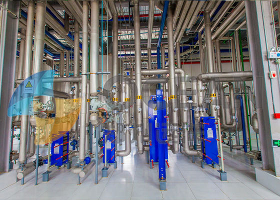 30-1500 Ton Yemeklik Yağ Rafinerisi Tesisi Pamuk Tohumu Ham Petrol Rafinerisi Tesisi