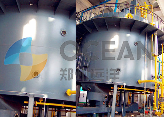 Döndürme Ekstraktör Pirinç Kepeği Çözücü Tesisi Basit Yapı Tam Ekstraksiyon